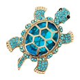 thumbnail image 3 of ¡Oferta Imperdible!, Broche de tortuga con diamantes completos, diseño personalizado de Advanced Sense, broche con ramillete de diamantes de imitación Akmoler, 3 of 9