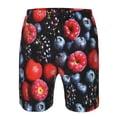 thumbnail image 3 of Fotbe Variety Of Fruits And Berries Trajes de Baño Estampados para Hombre, Shorts de Verano de Secado Rápido, Ropa de Playa, Bañadores-Large, 3 of 6