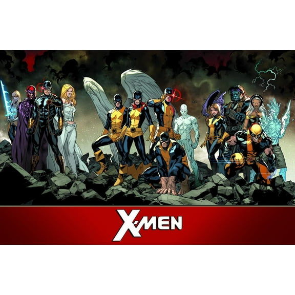 Marvel Comics - The X-Men - Team Wall Poster, 22.375" x 34"