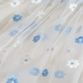 thumbnail image 4 of Filles d'Été Tout-Petits Robe d'Été en Tulle Mode Broderie Florale Volant Sans Manches Tulle Maille Princesse Robe, 4 of 6