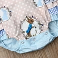 thumbnail image 6 of Aunavey Infant Baby Gril Easter Romper Bunny Halter Ruffle One Piece Outfit Clothes Playsuit with Headband, 6 of 8