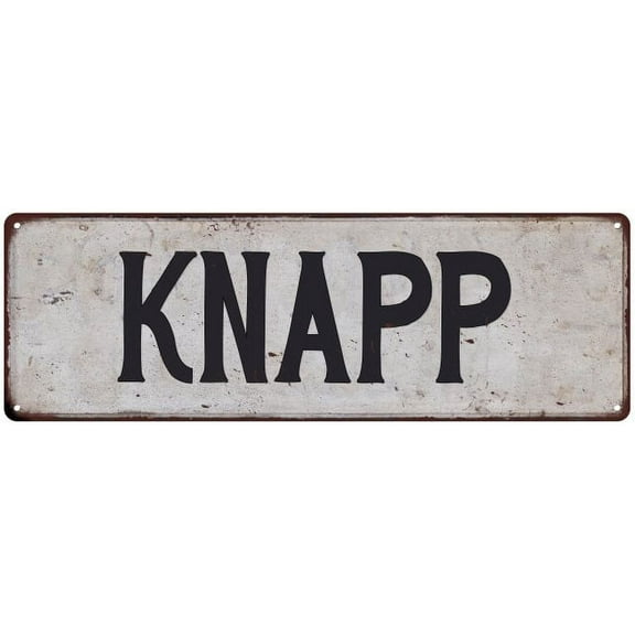 KNAPP Vintage Look Rustic Chic Metal Sign 6x18 106180036312