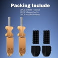 thumbnail image 2 of Kit de boquillas Hotend para impresora 3D HysiprUI AD5X de 0,4 mm, 2 paquetes, 2 of 7