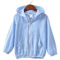 thumbnail image 3 of Abrigo para niños Chaqueta con capucha de algodón con protección solar para bebé niña niño, azul, 100 cm sidaley AP001415-01, 3 of 7