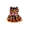 thumbnail image 2 of Yhmxh Halloween Puppy Dress Dog Costumes Set, Pumpkin Print Dog Hoodie and Lace Dress, Soft Comfortable Pet Outfits for Small Medium Dogs, Cute Fall Puppy Clothes for Halloween Party, Photoshoots, 2 of 6