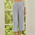 thumbnail image 4 of Maean Wide Leg Pants for Womens High Waist Palazzo Pants Business Causal Flowy Pants Women's Lounge Pants, 4 of 7