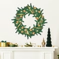 thumbnail image 4 of ZPAQI Cute Christmas Garland Wall Sticker Baby Kids Living Room Xmas Tree Wreath Decal, 4 of 15