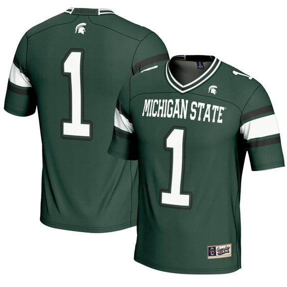 Men's GameDay Greats #1 Green Michigan State Spartans Endzone Football Jersey