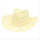 thumbnail image 1 of Sombreros de Vaquero de Paja para Mujer Sombrero de Vaquera Occidental para Fiesta de Vacaciones Sombrero Plegable para en la Playa con Ala B, 1 of 6