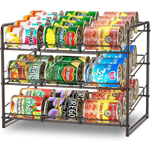 Simple Trending Can Rack Organizer, Stackable Plastic Closet Shelves South Africa