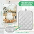 thumbnail image 6 of Yayeee Pot Holders Kitchen Heat Resistant with Pocket 7"x9.8" Cotton Oven Cooking Hot Pads, Cute Halloween Pumpkins, 6 of 7