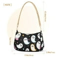 thumbnail image 3 of FORMRS Womens Shoulder Bag with Chain Strap Clutch Purse Cute Tote Handbag, White Halloween Ghost, 3 of 7