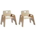 thumbnail image 1 of ECR4Kids Stackable Wooden Chair for Toddlers, Weaning Chair Seating Set, 10in Seat Height, 2-Pack, 1 of 6