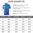 thumbnail image 7 of APTRO Mens Golf Shirt Hawaiian Polo Shirt Short Sleeve Dry Fit Performance Moisture Wicking Collared Polo Shirt Gradient Blue 043 XL, 7 of 7