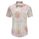 thumbnail image 1 of Camisas De Mezclilla Para Hombre Camisas estampadas para hombre, camisas de playa con botones de manga corta para hombre (Pink, XL), 1 of 7