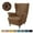 Dark Brown, variant on Wingback Chair Covers Slipcover,2 Piece Stretch Wing Chair Covers,Waterproof Soft Wingback Armchair Slipcover for Living Room and Bedroom