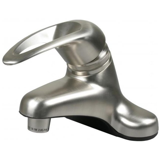 Ultra Faucets UF08331 Simple Poignée Nickel Brossé Non Métallique Série Lavabo