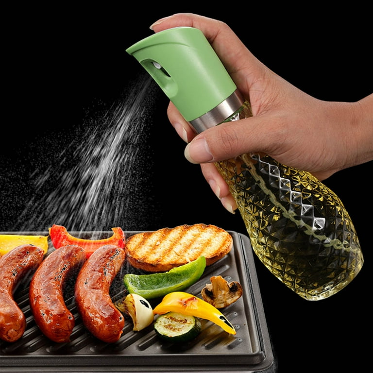 SDJMa Oil Sprayer for Cooking, 260ml Glass Olive Oil Dispenser Bottle,  Vinegar Soy Sauce Dispenser, Oil Mister for Air Fryer Kitchen Gadgets