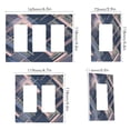 thumbnail image 2 of Yayeee Rocker Switch Wall Plate 3-Gang 6.5"x4.6" Home Decorative Outlet Cover, Black Stripes, 2 of 6