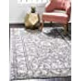 thumbnail image 3 of Unique Loom Tapis Abstrait Bordure 10 Pieds x 13 Pieds Rectangle Gris/argent, 3 of 10