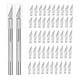 thumbnail image 2 of 2x Juego de cuchillos artesanales de precisión Craft Sharp 52 piezas Cuchillos de repuesto Maquinil de afeitar para Escul Reparació Macarena tabla de cortar de papel, 2 of 4