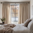 thumbnail image 3 of AIR-Black Curtain Rods for Windows 28 to 112 Inches Adjustable Length Heavy Duty 7/8" Diameter Window Curtain Rod with Decorative Finials for Outdoor Farmhouse Bedroom Kitchen Living Room, 3 of 4