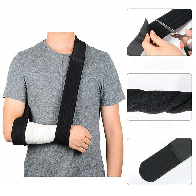 Coofit Arm Sling Adjustable Shoulder Immobilizer Shoulder Support for Injured Elbow