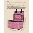 thumbnail image 4 of 1pc 600d Oxford Cloth Patterned Pet Basket For Car's Front Passenger Seat, Scratch-resistant, With Storage Pocket, 4 of 4