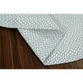 thumbnail image 3 of Tri-Color Farmhouse Braided Rug - Cotton Buffalo Check Teal,White,Gray 5' x 7' Oval, 3 of 3