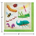 thumbnail image 2 of Creative Converting 346238 5 x 5 in. Birthday Bugs Beverage 1 by 4 Fold 2-Ply Tissue Napkins - 192 Count, 2 of 2