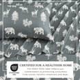 thumbnail image 5 of Great Bay Home Rustic Inspired Microfiber Sheet Set (Queen, Forest Animal - Dark Grey), 5 of 9