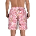 thumbnail image 3 of Naloa Rose Flowers Men's Beach Shorts, Surfing shorts, Swim trunks, Quick Dry Swim Trunks for Surfing Beach Fun - X-Large, 3 of 9