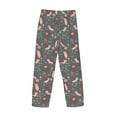 thumbnail image 5 of Sigee Hedgehogs and Flowers1 Print Men's Pajama Pants - Soft Lounge Sleep Bottoms with Elastic Waistband and Pockets-Medium, 5 of 9