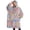 Pink, variant on Oversized Wearable Blanket Hoodie,Pink Pioneer Flower Pattern Sherpa Blanket Hoodie with Super Pockets,Super Warm Fuzzy Pullover for Women & Men