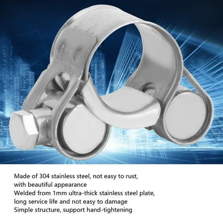 

Tebru 5Pcs Clamp Ring 304 Stainless Steel T-Bolt Clip Support Hand-Tightening Accessories T-Bolt Clamp Clamp