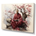 thumbnail image 2 of Designart "Sacred Scriptures Red Beige Wisdom II" Spiritual Canvas Print, 2 of 5