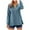 Navy, variant on XPMWRP Womens Button Down Henley Shirts Long Sleeve Cotton Linen Shirt V Neck Casual Loose Tops Solid Color Summer Blouses Black S