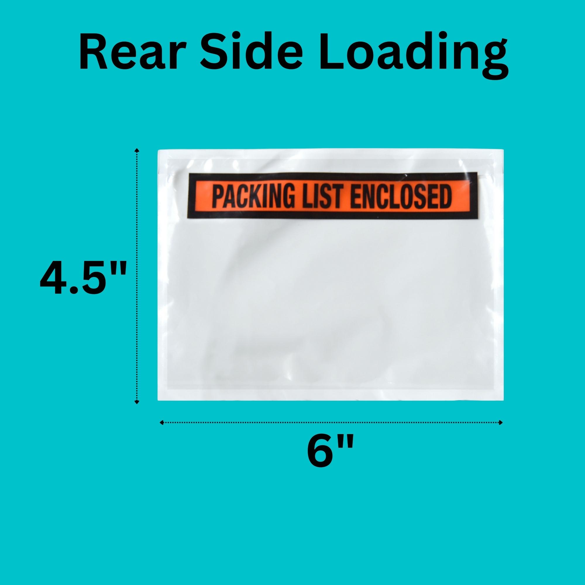 SSBM Packing List Pouches Shipping Label Panel Face Enclosed Envelopes Adhesive
