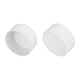 thumbnail image 1 of Juego de 2 tapones de extremo de tubería, tapón de extremo de tubería de 4 pulgadas de grado de muebles para estante de jardín DIY [Blanco], 1 of 6