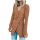 thumbnail image 2 of Ichuanyi liquidación femenina invierno casual de invierno cross cross irregular cintura de manga larga vestimenta ICHUANYI WER202308183388, 2 of 5