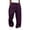 Purple #18, variant on Dresfit Linen Pants for Men Baggy Wide Leg Sweatpants Winter Fall Big and Tall Drawstring Sweat Pants Solid Loose Fit Lightweight Gym Joggers L