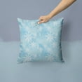 thumbnail image 2 of Carolines Treasures BB7552PW1414 Watercolor Snowflake on Light Blue Fabric Decorative Pillow  14Hx14W multicolor, 2 of 4