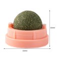 thumbnail image 3 of Catnip Ball Juguetes para gatos Lamiendo dientes Masticando Pet Training Bite Balls (Rosa), 3 of 5