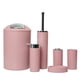 thumbnail image 1 of Juego de accesorios de baño, regalo de plástico para baño, bote de basura, escobilla de baño con soporte, botella desinfectante de manos, 6 uds., 1 of 5