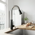 thumbnail image 2 of VIGO Milburn Stainless Steel and Matte Black Pull-Down Spray Kitchen Faucet, 2 of 9