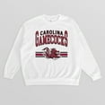 thumbnail image 5 of Women's Gameday Couture White South Carolina Gamecocks Oversized Premium Fleece Sweatshirt, 5 of 5