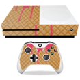 thumbnail image 1 of Skin de fibra de carbono MightySkins para Microsoft Xbox One S - Cono de helado | Acabado texturizado de fibra de carbono, protector y duradero | Fácil de aplicar, quitar y cambiar de estilo | Hecho e, 1 of 1
