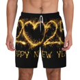 thumbnail image 2 of Goofa Happy New Year 2025 D Printed Men's Swim Trunks Board Shorts Quick Dry Mens Swimming Trunks with Compression Liner,Breathable Fit Hawaii Beach Shorts-Large, 2 of 9