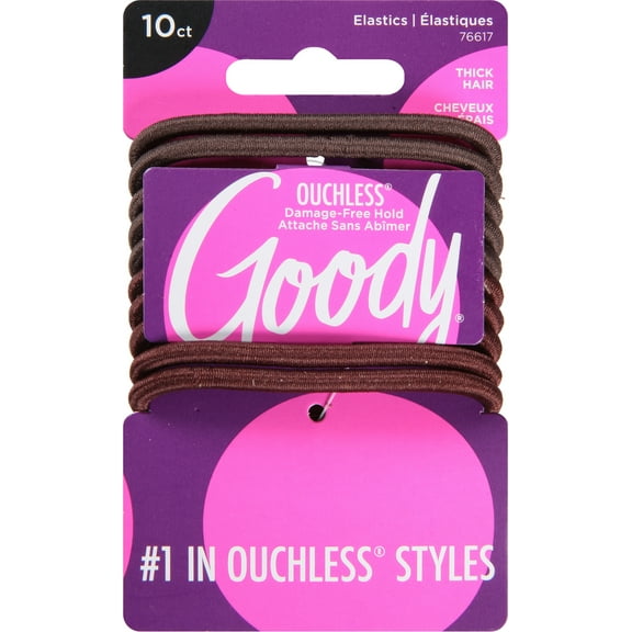 GOODY - Colour Collection Elastics Brunette 4mm - 10 Count