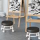 thumbnail image 4 of Taburete bajo con ruedas para el hogar | Banco con zapatos enrollables universal • Asiento para hombre perezoso • Silla multifuncional de costurera • Compacta 25x25x22cm •, 4 of 7